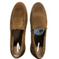 Suede Loafers UK11 Mens Casual Slip On Brown Leather Upper Shoes