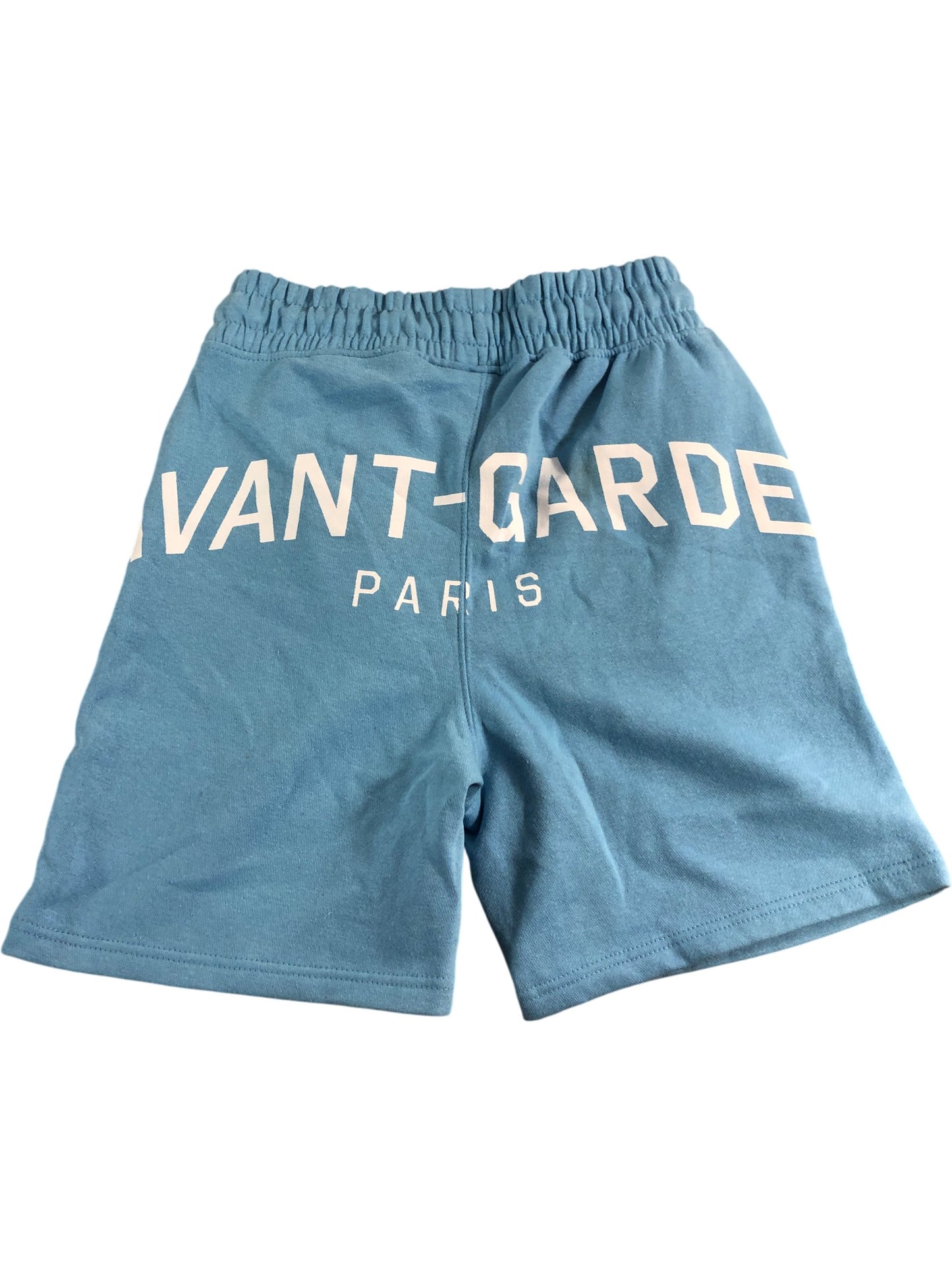 VANT-GARDE Paris Jogger Shorts Size M Men's Lightweight Blue Cotton Blend