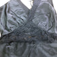 Black Lace Trim Dress UK6 Women's Sleeveless