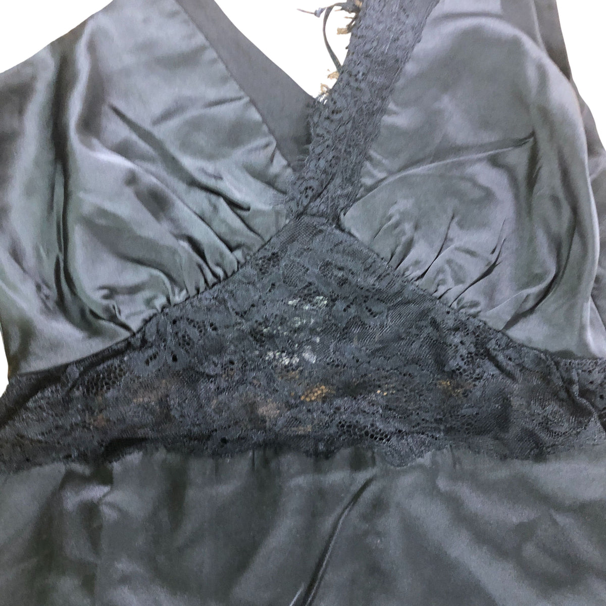 Black Lace Trim Dress UK6 Women's Sleeveless