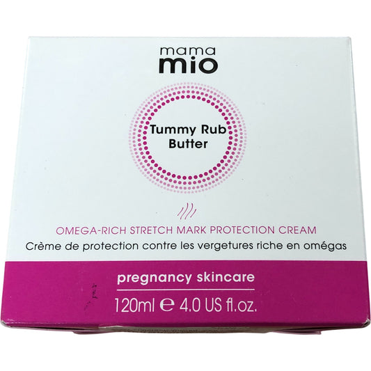 Mama Mio Tummy Rub Butter 120ml Omega Rich Stretch Mark Cream Pregnancy Skincare