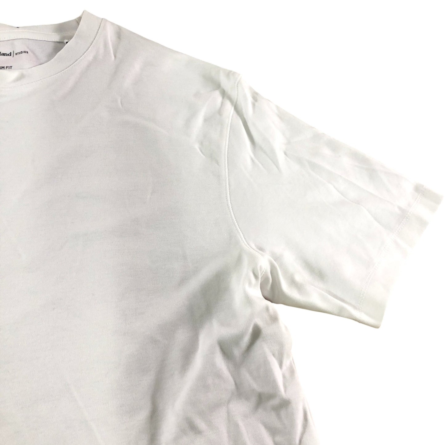 River Island White Slim Fit T-Shirt - Size Large