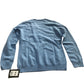 Hikaro Wool Sweater V Neck 100 Percent Merino Wool Blue