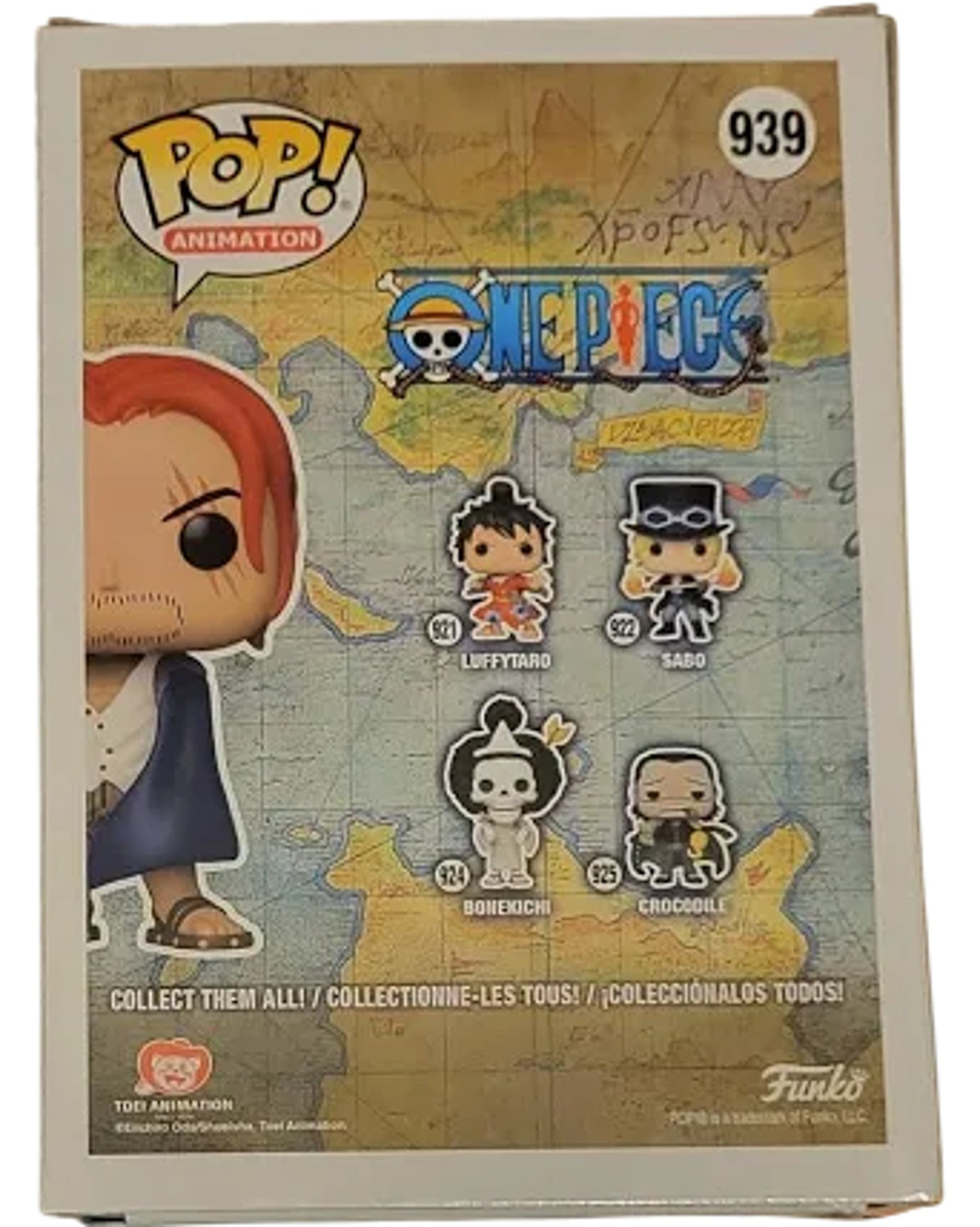 FUNKO POP Animation Shanks Vinyl Figure Limited Edition Chase 939 One Piece