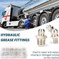 130Pcs Hydraulic Grease Fittings Assortment Kit Metric Threaded Connectors