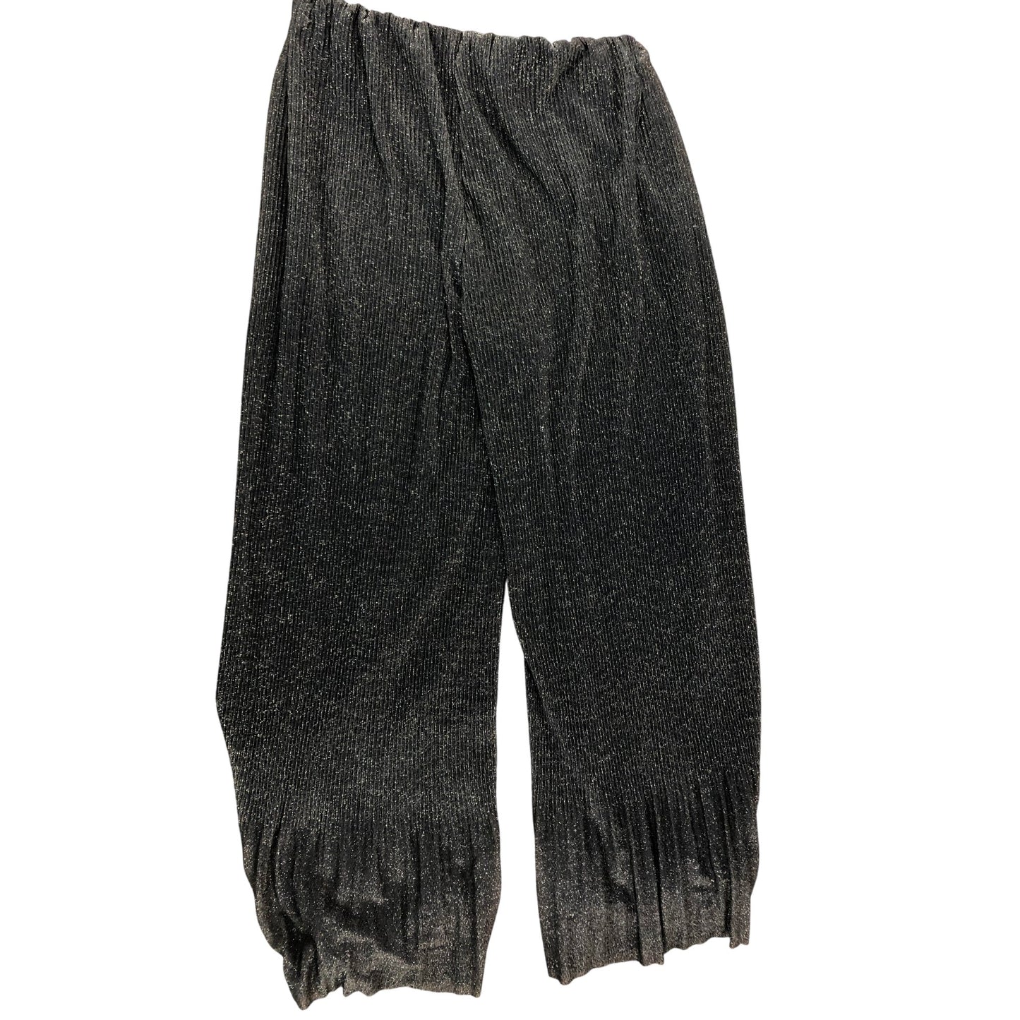 River Island Gold Shimmer Trousers UK 10 Women's Elasticated Waist Evening Wear