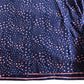 Women's Cotton Top UK10 V Neck Navy Pink Polka Dot Long Sleeve Blouse