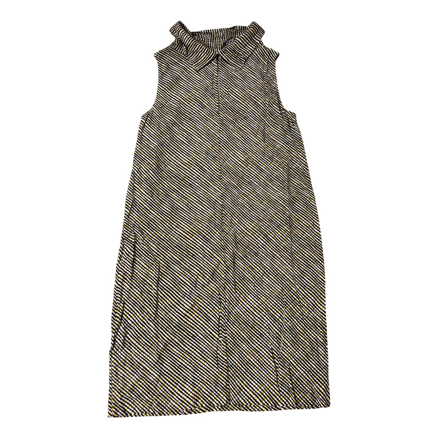 Boden Sleeveless Dress UK12 Women's Striped Viscose Midi Multicoloured