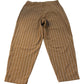 Stylish River Island Trousers Women's Brown Striped High Waist