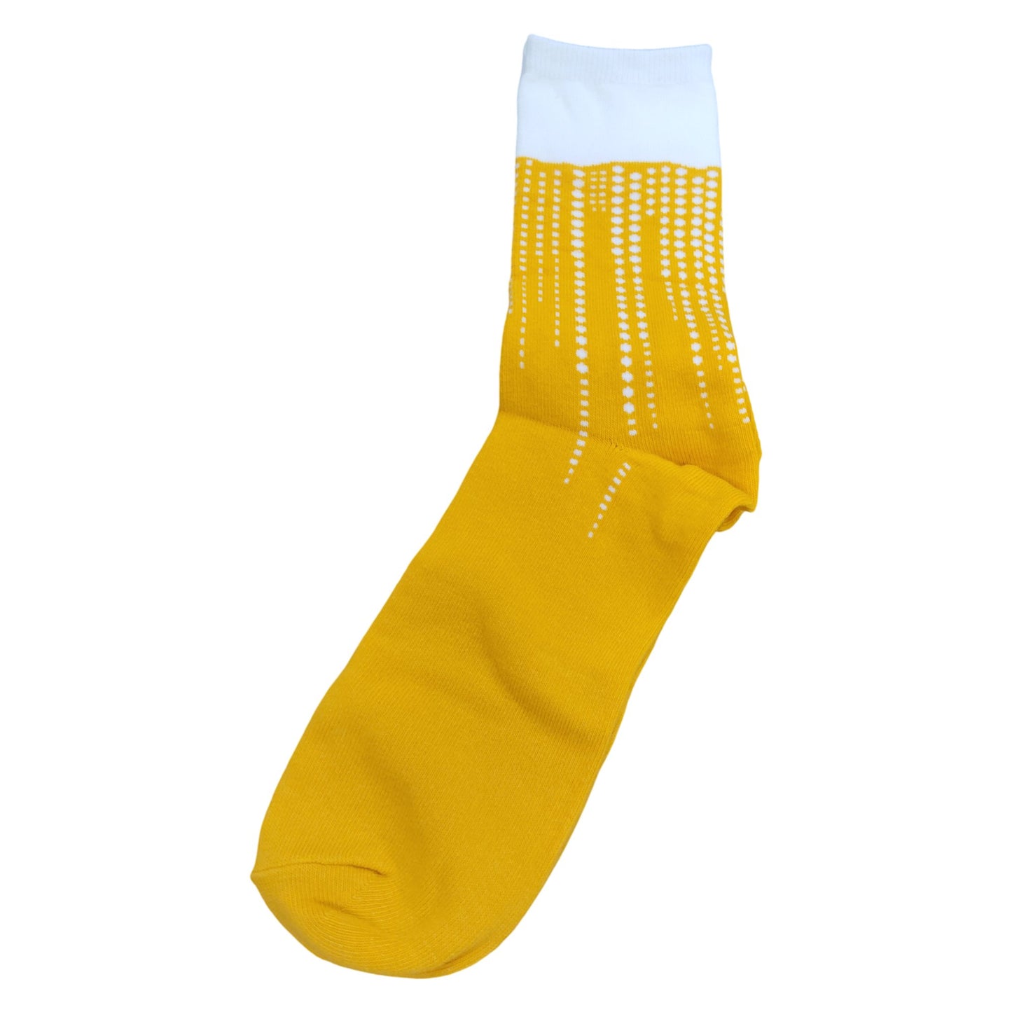 Craft Beer Socks Blonde Yellow Men's Novelty Fun Socks Packaged Can