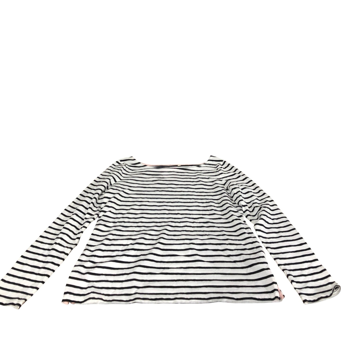 Boden Long Sleeve Striped Top Women's Casual Cotton Tee UK10