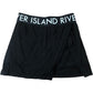 River Island Girls Black Skort Size 7-8 Years Elasticated Waist