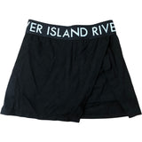 River Island Girls Black Skort Size 7-8 Years Elasticated Waist