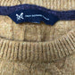 Crew Clothing Company Cable Knit Lambswool Blend Sweater Tan S