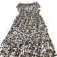 Baukjen Vero Ruffle Dress UK16 Women's Leopard Print Lightweight Summer