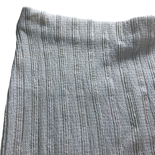 River Island Women's Cream Knitted Midi Skirt Soft Stretchy Material Large