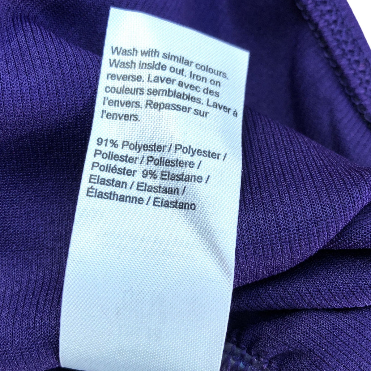 River Island Long Sleeve Bodysuit Top Purple
