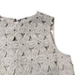 Beige Sleeveless Dress Size 12 Women's Floral Embroidery