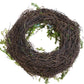 Easter Wreath Decorative Spring Design With Colourful Eggs And Flowers