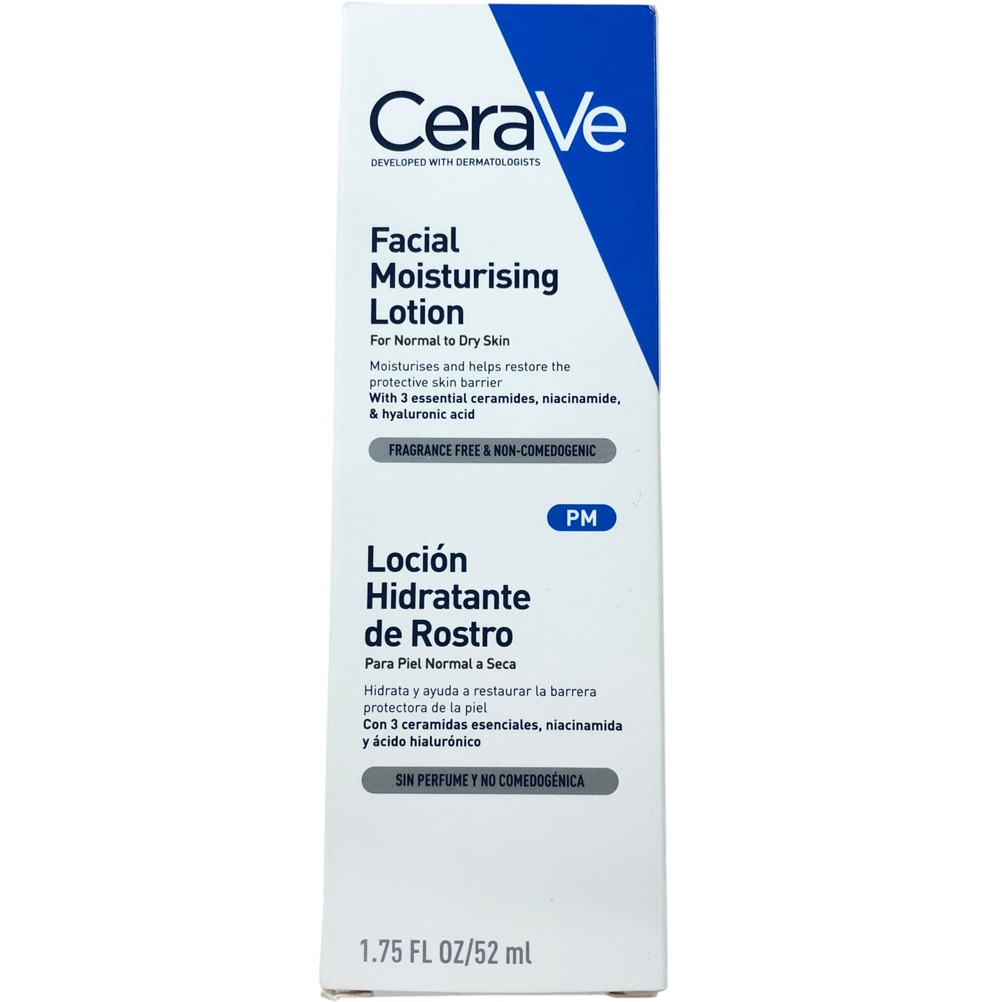 CeraVe Facial Moisturising Lotion 52ml For Normal To Dry Skin PM Fragrance Free