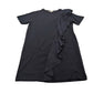 River Island Ruffle Sleeve Dress UK8 Women's Black Cotton Casual Evening