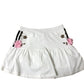 River Island Girls White Skirt Floral Appliqué Cotton 11-12 Years