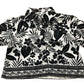 River Island Short Sleeve Tropical Shirt 100% Lyocell Black Floral Print 6 Years