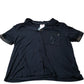 Short Sleeve Black Nightwear Top Women's Modal Pocket Style UK12