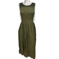 River Island Khaki Summer Safari Dress UK16 Women's Casual Midi Sleeveless