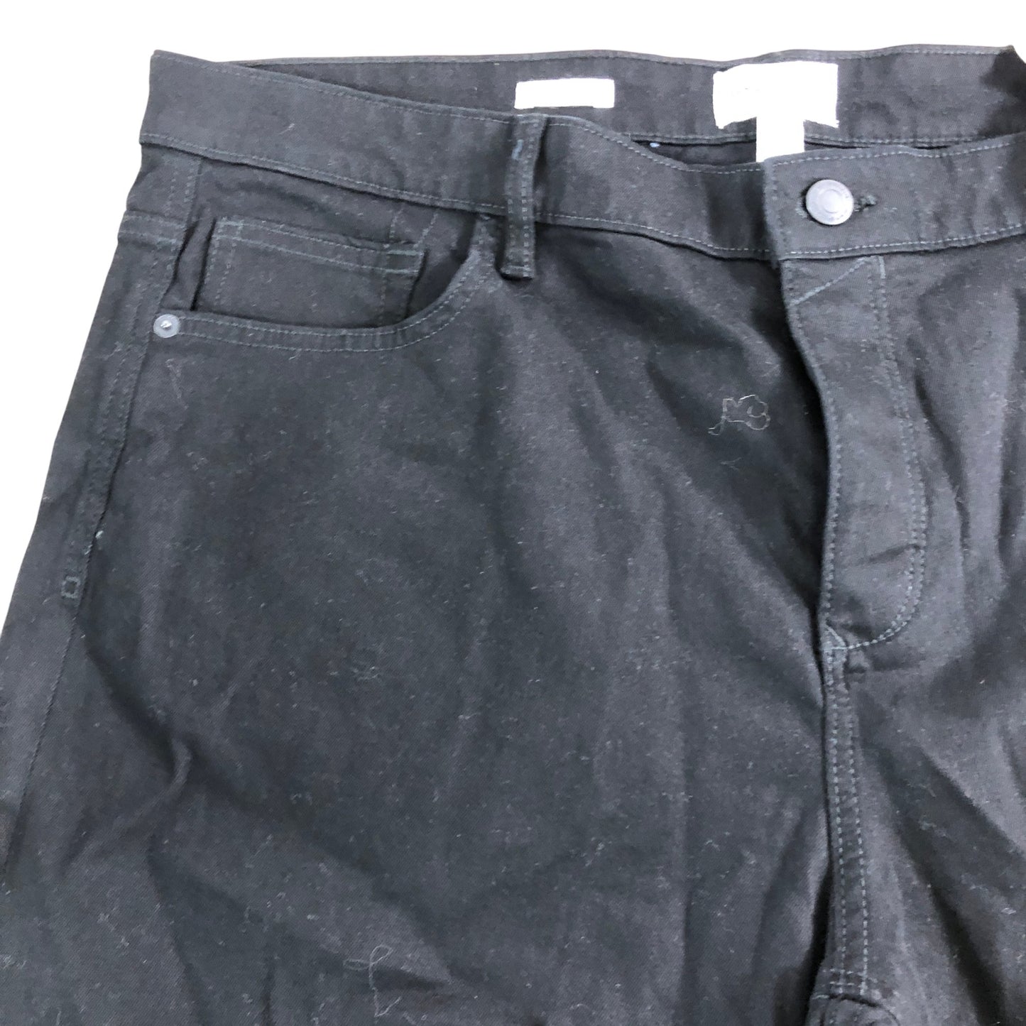 River Island Slim Fit W40 Men's Black Casual Shorts Stretch Denim