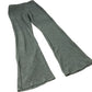 River Island  Flared Trousers Women's Olive Green Striped Stretchy Material