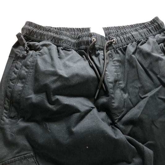 River Island Black Cargo Pants Size Small Regular Men’s Trousers