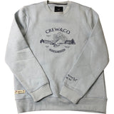 Crew Clothing Company Sweatshirt Size L Light Blue Cotton Blend