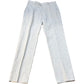 Beige Cotton Flax Blend Tailored Fit Trousers 32"