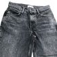 High Rise Flare Jeans Size 12 Women's Black Cotton