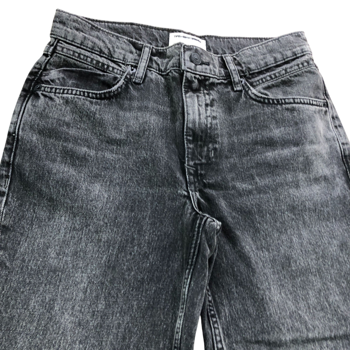 High Rise Flare Jeans Size 12 Women's Black Cotton
