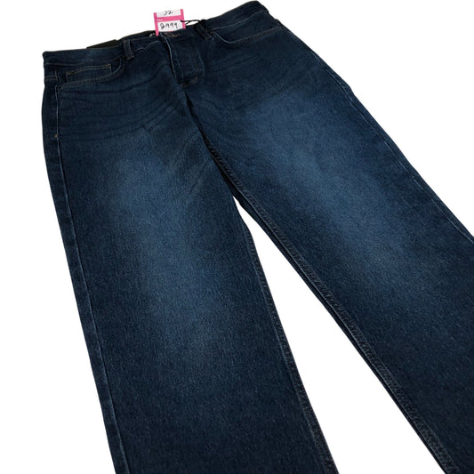 Bench Jeans 32W 30L Men's Straight Fit Cotton Blend Dark Blue Denim