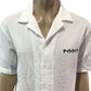 RIVER ISLAND Men's Short Sleeve White Casual Shirt Size Large Spotted Pattern
