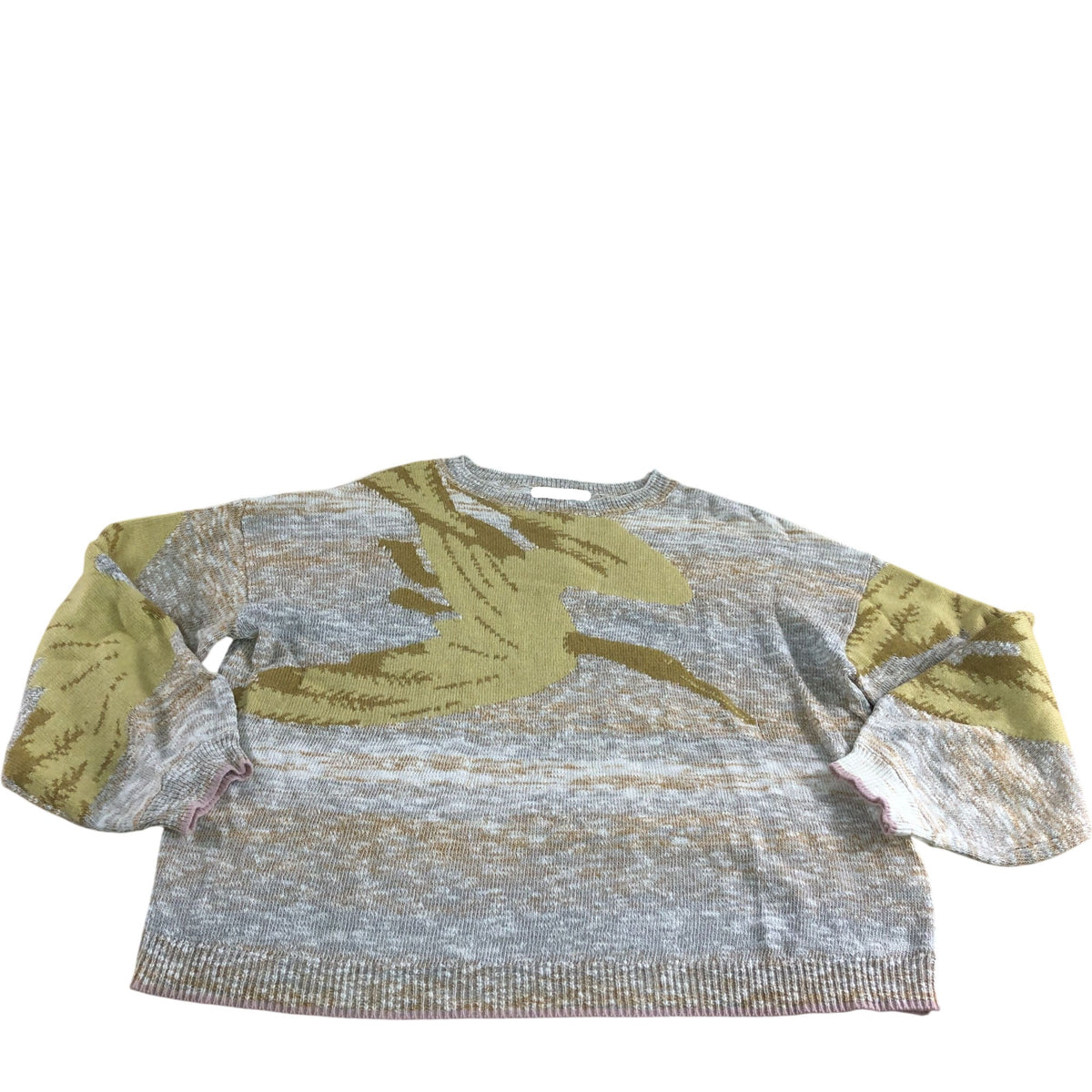 Ibis Intarsia Jumper UK12 Women's Multicolour Casual Sweater