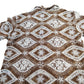 River Island Studios Brown Short Sleeve Shirt S Men's Lace Design Casual Top
