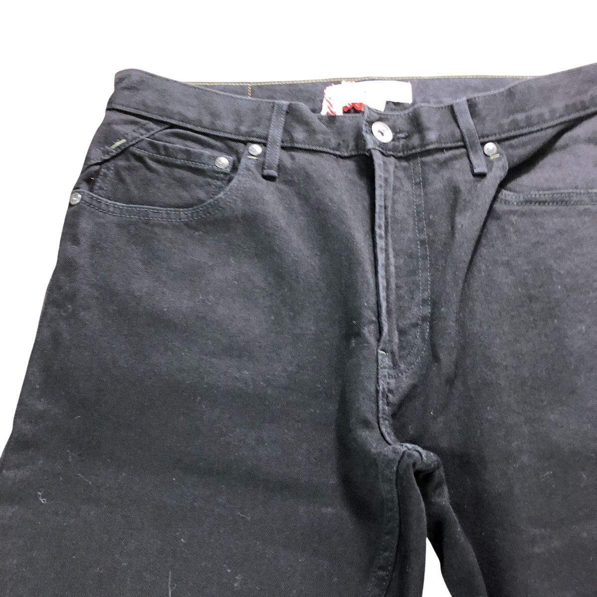 Harwood Slim Jean UK34R Men's Pure Black Slim Fit Denim