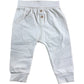 Baby Trousers Set Unisex Cotton Blend White Beige 3-6 Months