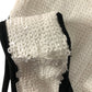 River Island  White Sequin Tank Top UK10 Women's Casual Sleeveless Fashion