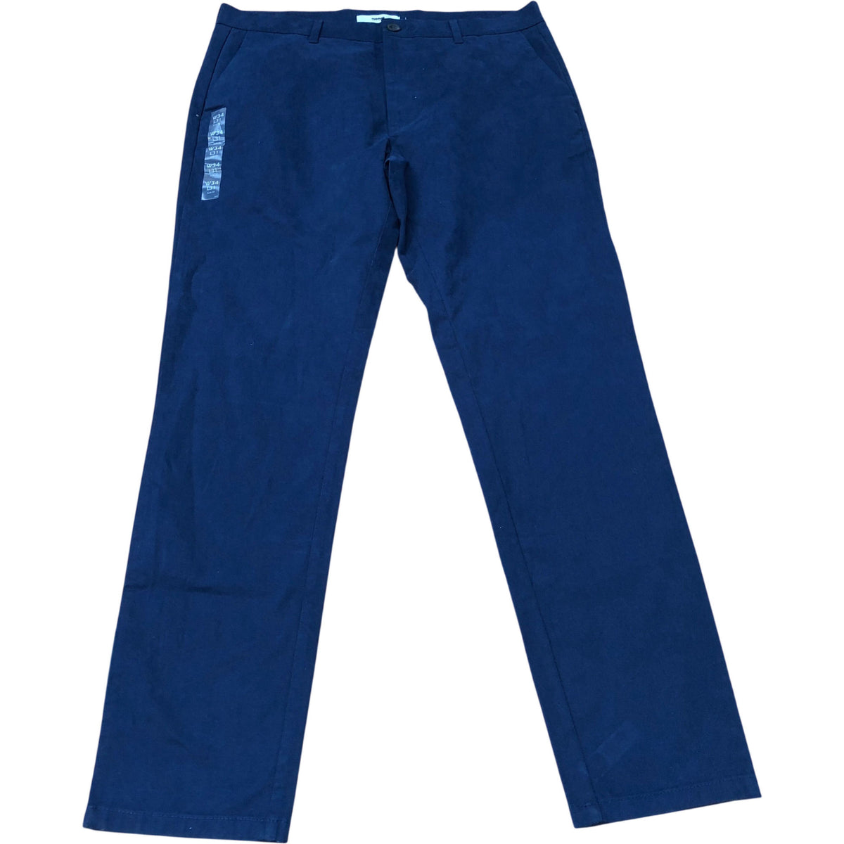 Men's Navy Cotton Stretch Chino Trousers W34 L31