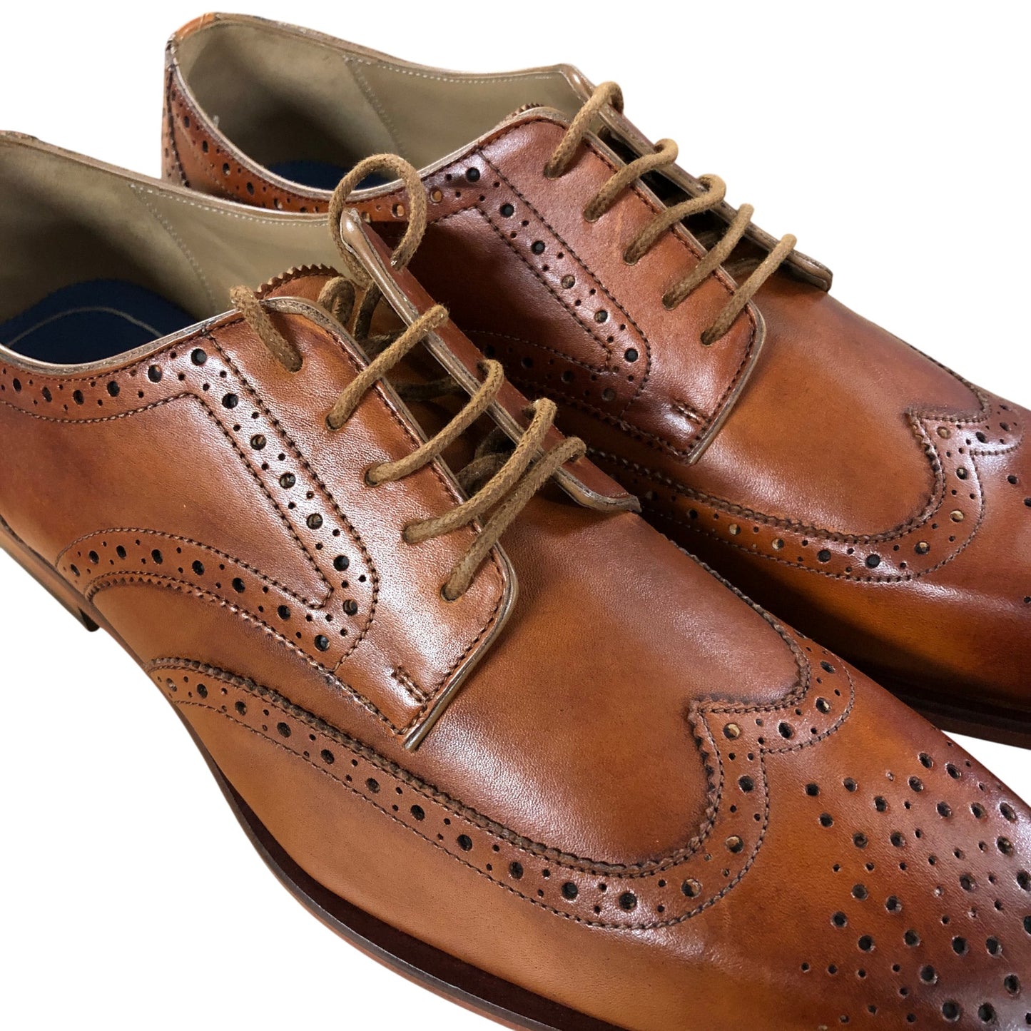 Oliver Sweeney Chedworth Brogues UK12 Men's Tan Leather Lace-Up Shoes