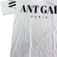 AVANT GARDE PARIS AGM105 UK L Men's White Cryptic Graphic T-Shirt