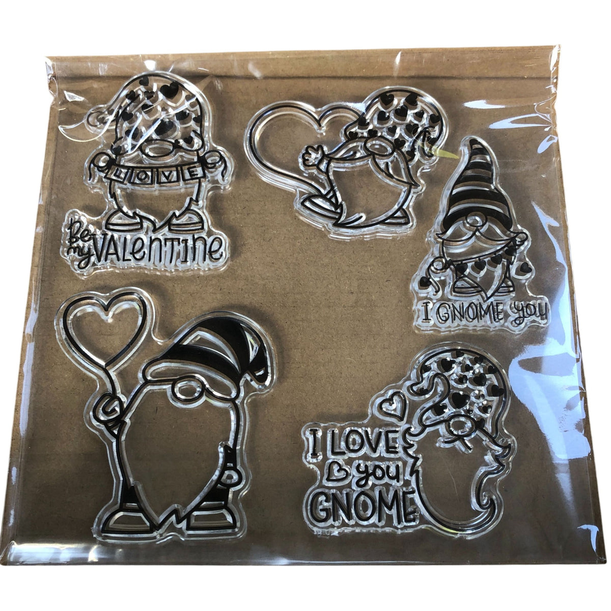 Gnome Themed Clear Stamps Set I Gnome You Crafting Tools