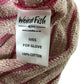 Weird Fish Fox Glove Jumper Size 10 Women's Pink Striped Long Sleeve Top