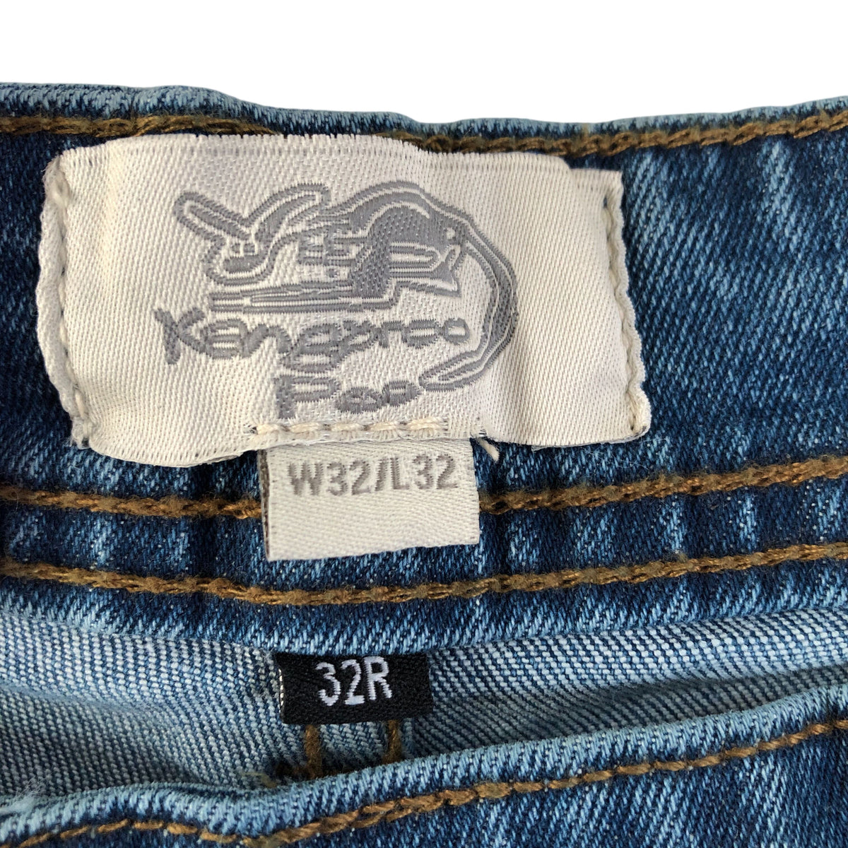 Kangaroo Poo W32 L32 Jeans Men's Casual Denim Blue Straight Leg Trousers