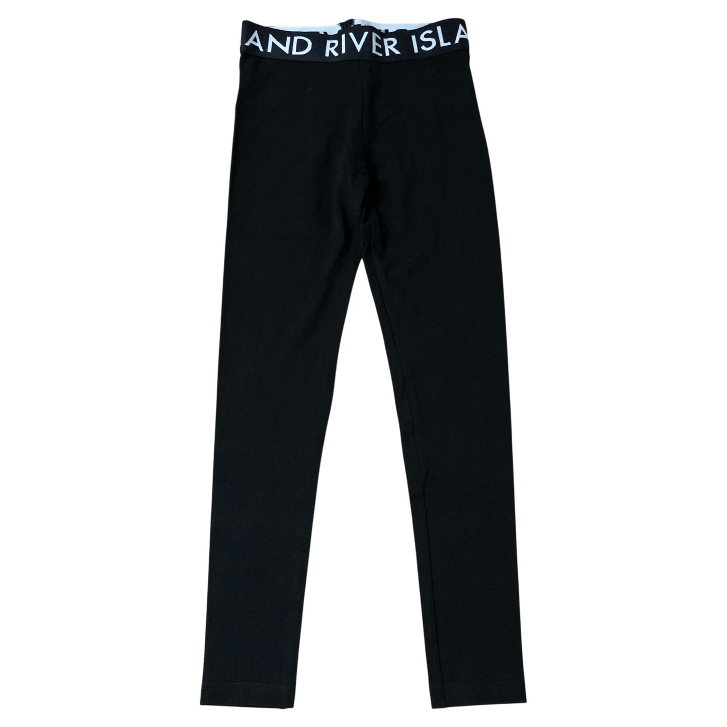 River Island Girls Leggings Age 9-10 Black Stretch Comfortable Casual Wear